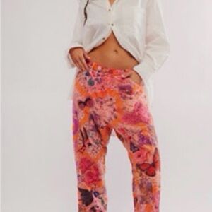 Magnolia Pearl Azale Orange Floral Pants